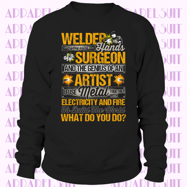 Welder Genius Of An Artist Welding Tee Gifts Ifuse Metal Hot Rod