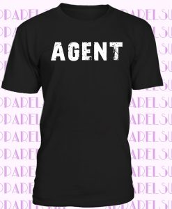 agent Herren T-shirt Schwarz Geburtstag Geschenk