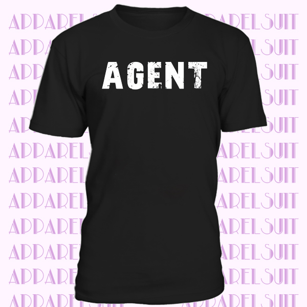 agent Herren T-shirt Schwarz Geburtstag Geschenk