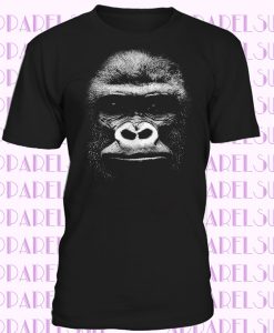 3D Gorilla Gorillakopf Fun-Shirt