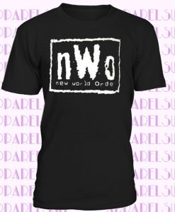 Adult Mens nWo New World Order Logo Wrestling Black