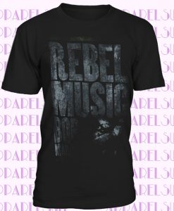 Bob Marley Rebel Music Distressed Black