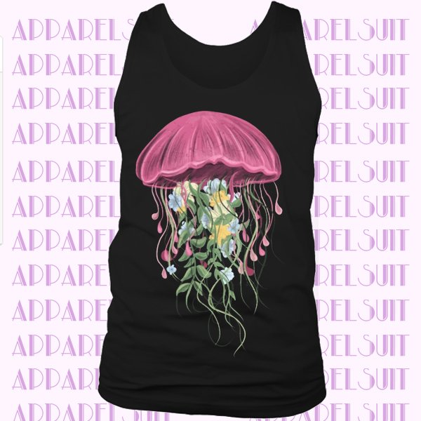 Jellyfish and flowers