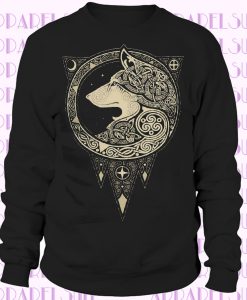 Norse Wolf Celtic Knotwork