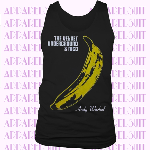 Velvet Underground & Nico, maglietta Rock nera, Andy Warhol Pop Art