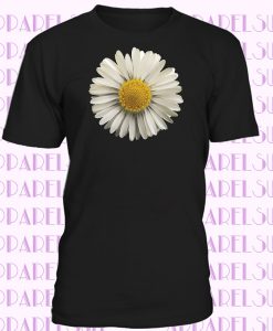 3D White Daisy Ladies Cool Valentines Romantic Gift T-shirt