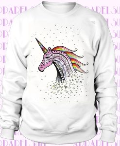 Beautiful Unicorn Colorful Casual Sweatshirt