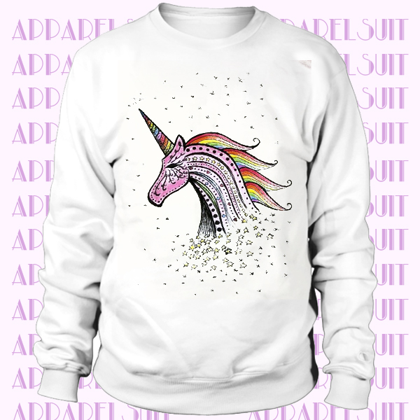 Beautiful Unicorn Colorful Casual Sweatshirt