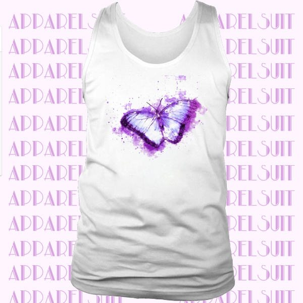 Butterfly Animal Design Drawing Tanktop