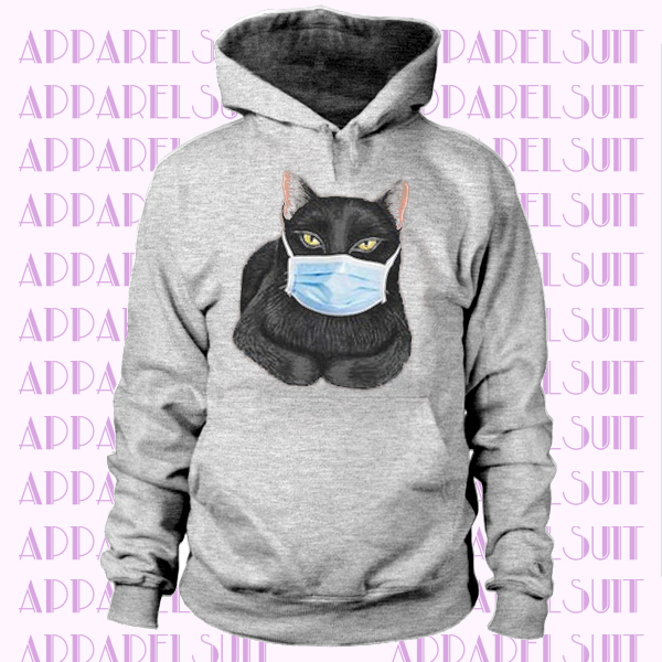 Casual Womens Cat Print Summer Hoodie