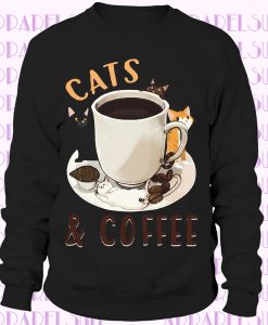 Coffee Cat And - Cats Women's Premium Sweatshirt