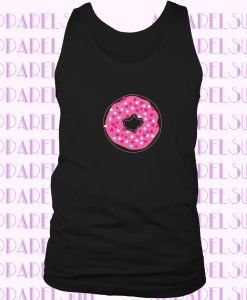 Cute Chocolate Valentine Donut Pink Hearts Tanktop