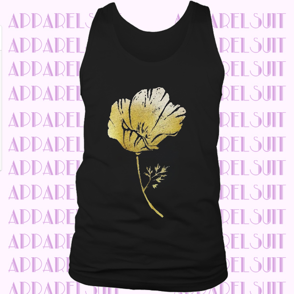 Dark Gray Flower Tanktop