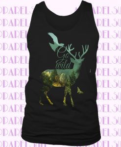 Deer Eagle Animal Nature Womens Tanktop