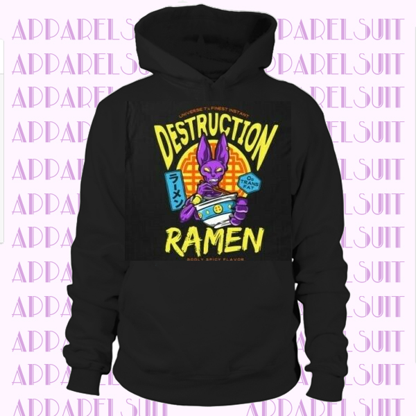 Dragon Ball The Destruction Of Ramen Beerus Hoodie