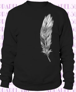 Elegant Feather Womens Sweatshirt