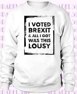 FUNNY I VOTED BREXIT & ALL I GOT WAS THIS LOUSY Sweatshirt