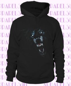 Fierce Growling Wolf Hoodie