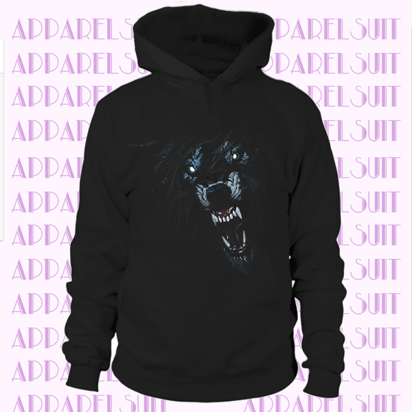 Fierce Growling Wolf Hoodie