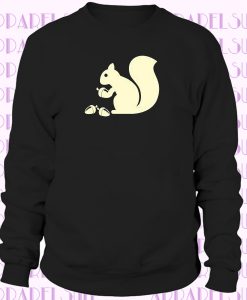 Grauhörnchen-Tier-Silhouette Nagetier Eichhörnchen Sweatshirt