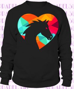 Heart Love Horse New Womens Personalized Authentic Summer Sweatshirt