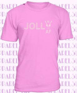 Jolly Af Womens Peach T-shirt