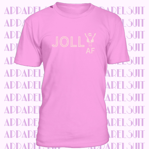 Jolly Af Womens Peach T-shirt