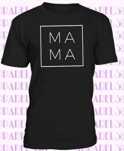 Ladies Tee Casual Cotton Mama SquareT-SHIRT