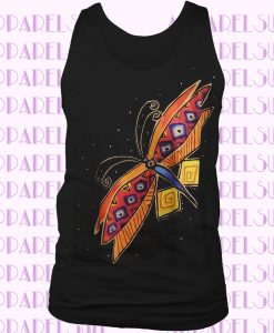 Laurel Burch Dragonfly Short Sleeve Polye Tanktop