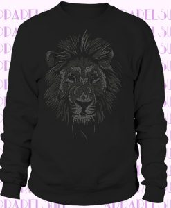 Lion Face WomenVegan Vegetarian Animal Welfare Protection Speciesism Sweatshirt