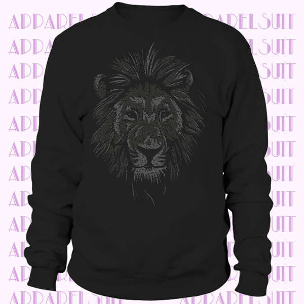 Lion Face WomenVegan Vegetarian Animal Welfare Protection Speciesism Sweatshirt