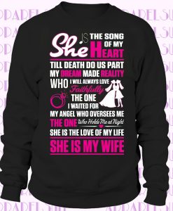 Marriage Wife Love Girl Woman Bride Cool Funny Joke I love my Wife Sweatshirt