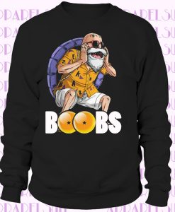 Master Roshi Boobs Dragon Ball Funny Black Sweatshirt