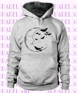 Moon And Bats Hoodie