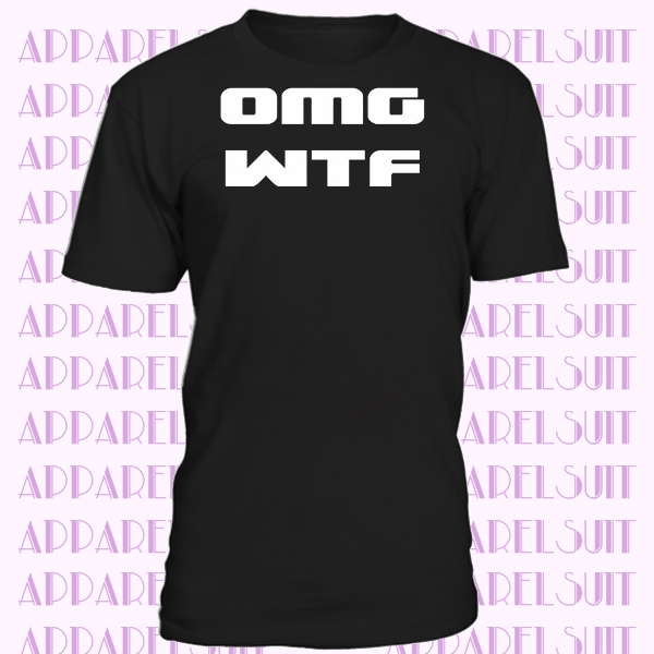 OMG WTF Rude Adult T-shirt