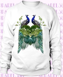 Peacock Hipster Design Sweatshirt