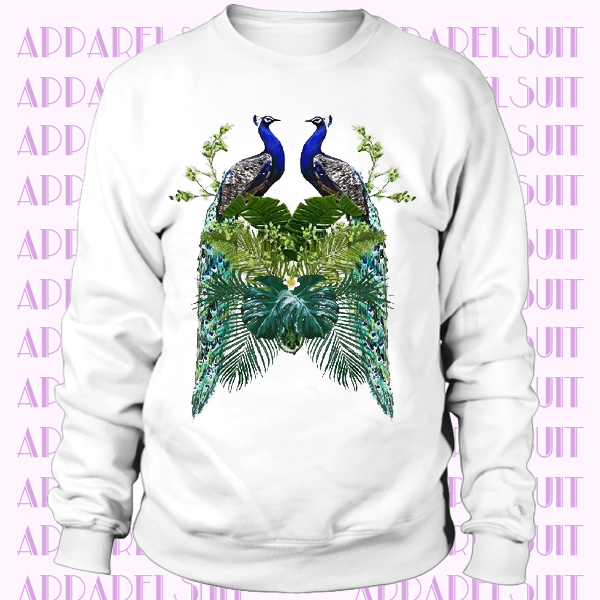 Peacock Hipster Design Sweatshirt