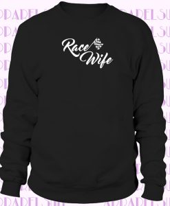 Race Wife Letter Print Sweatshirt