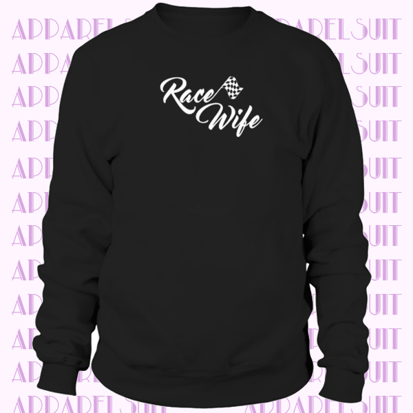 Race Wife Letter Print Sweatshirt