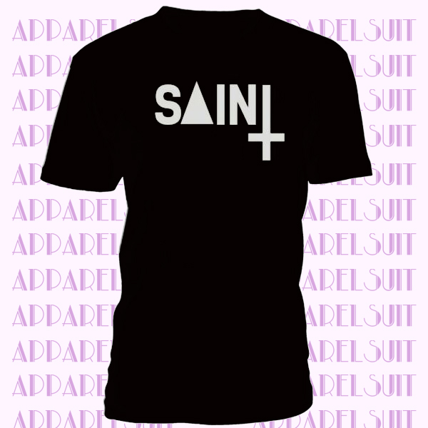 SAINT illuminati Triangle inverted Cross Religion Wasted Youth Hipstar