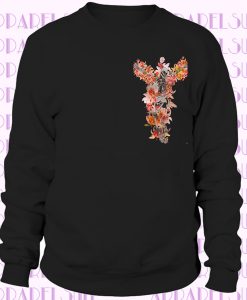 Skeleton Flower Art Womens Sweatshirt