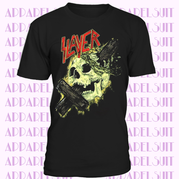 Slayer Cross Through Skull T-shirt