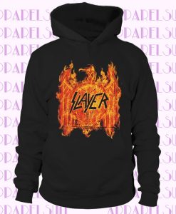 Slayer Flaming Eagle 2016 Tour Black Hoodie