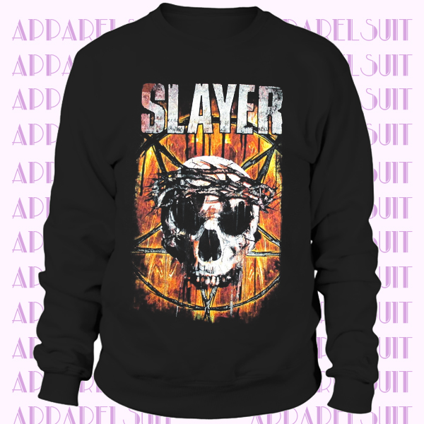 Slayer Thorny Skull Crown World Tour Sweatshirt