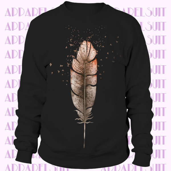 Soft Bird Feather Sweatshirt