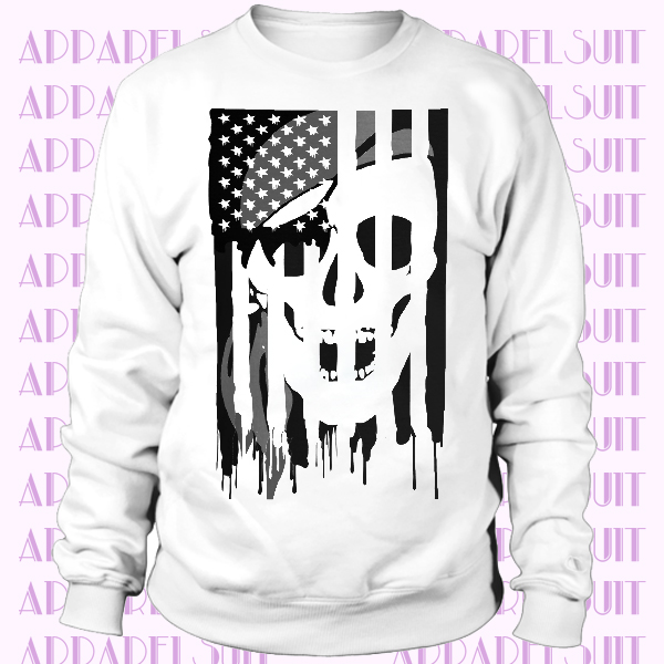 Warrior Shirt American Military - Flag USA Skull Terrifying