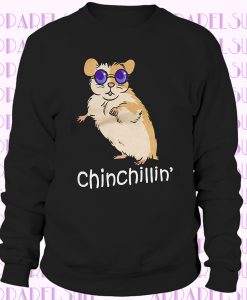 Women's Cool Chinchilla Chilling Funny Animal Sweatshirt