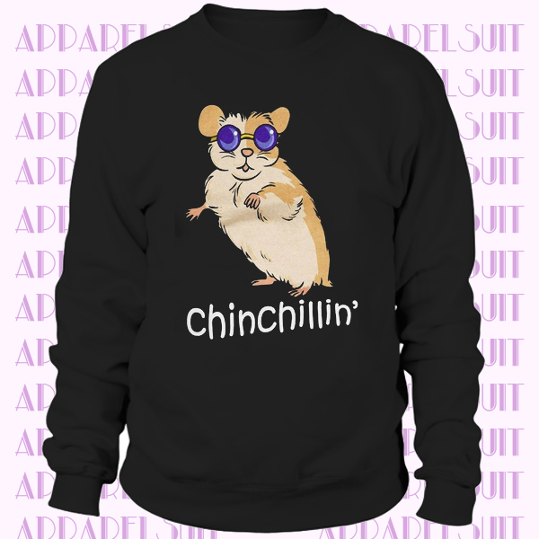 Women's Cool Chinchilla Chilling Funny Animal Sweatshirt