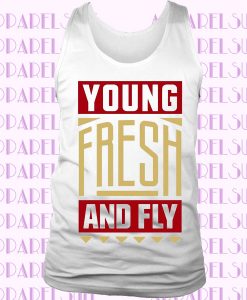 BRAND NEW Retro Kings YOUNG FRESH FLY FIBA Tanktop