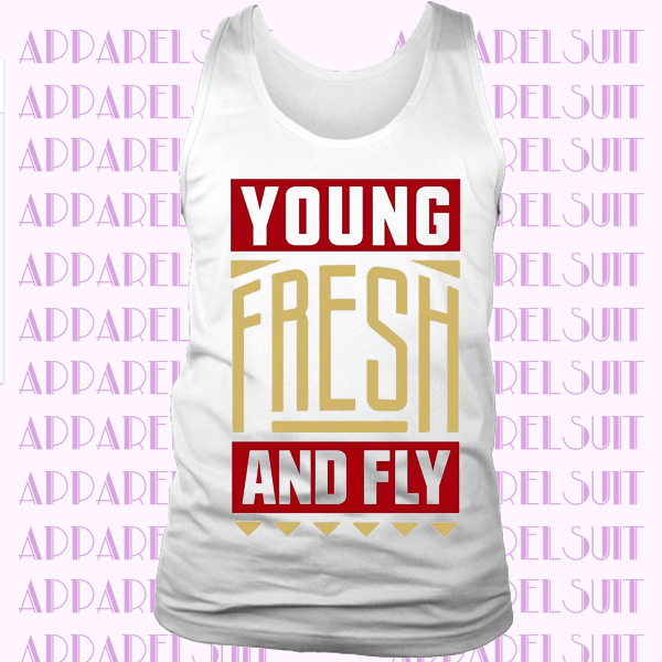 BRAND NEW Retro Kings YOUNG FRESH FLY FIBA Tanktop